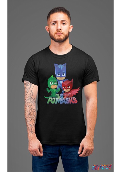 Pijimaske Piji Maske Catboy Gekko Owlett All Karakter Characters Unisex Tişört T-Shirt fiyatları