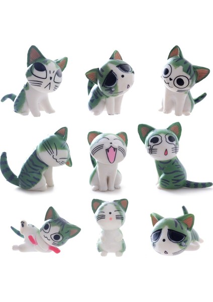 5 Stil Sevimli! 9 Adet Karikatür Mini Chi'nin Kedileri Erkek Çocuk Koleksiyonu Tatlı Ev Kedi Pvc Aksiyon Figürleri Bebek Oyuncak Hediyeler WX114A (Yurt Dışından) fırsatları