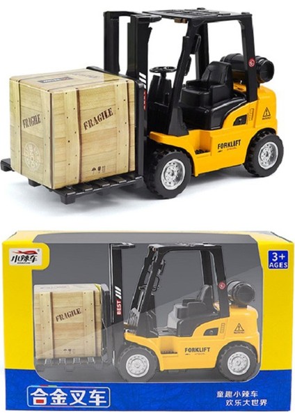 Alaşım Forklift Çocuk Mühendislik Aracı Oyuncak Çocuk Geri Çekin Asansör Arabası (Yurt Dışından) modelleri