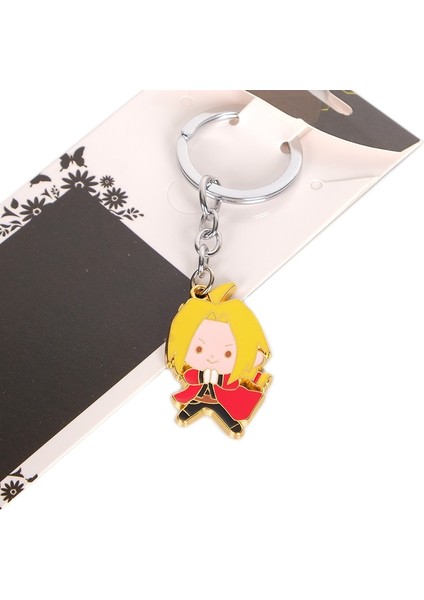Anime Fullmetal Simyacı Anahtarlıklar Edward Elric Metal Kolye Kolye Anahtarlıklar Tutucu Cosplay Aksesuarları Şekil Hediyelik Eşya (Yurt Dışından) modelleri