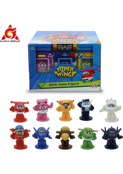 Adet Süper Kanatları Uçak Mini Dönüşüm Şekil Kör Kutu Oyuncaklar Yanıp Sönen Gözler Toys-Pdq Sürpriz Kutusu Çocuk Doğum Günü Hediyeleri Için (Yurt Dışından) modelleri