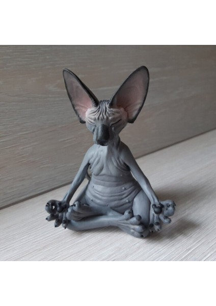 Hayvan Modeli Şekil Oyuncaklar Sphynx Kedi Meditasyon Tahsil Figürler Minyatür El Yapımı Dekor Hayvan Modeli Ev Dekor Şekil Oyuncaklar (Yurt Dışından) indirimleri