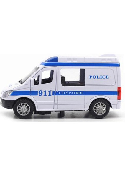 Geri Çekin Araba Oyuncak Simüle Model Araba Ses Işık Ambulans Polis Arabası Itfaiye Kamyonu Çocuk Oyuncak Hediye (Yurt Dışından)