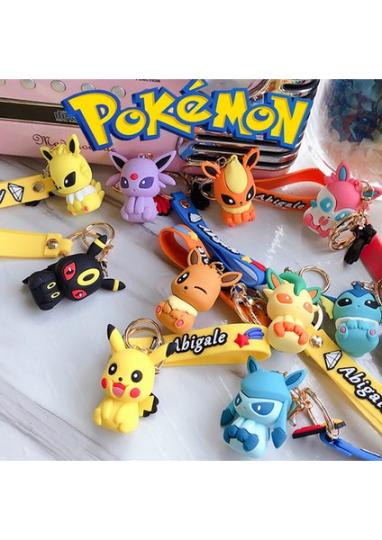 Karikatür Pokemon Bebek Anahtarlık Pvc Pikachu Eevee Aksiyon Figürü Yüzük Tomy Kawaii Anima Mini Şekilli Kalıp Çocuk Çocuk Oyuncakları Hediye (Yurt Dışından) modelleri