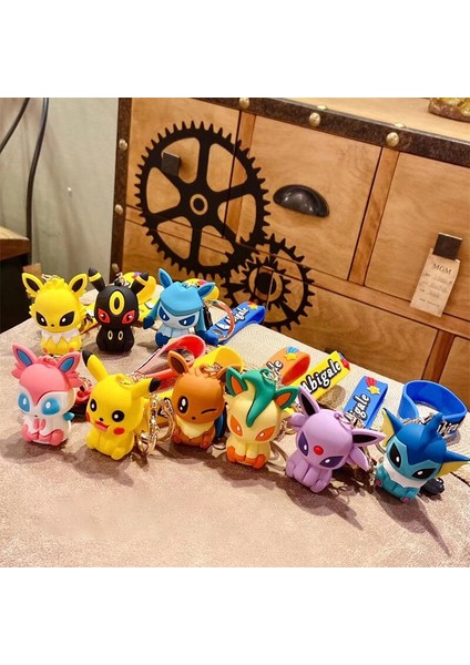 Karikatür Pokemon Bebek Anahtarlık Pvc Pikachu Eevee Aksiyon Figürü Yüzük Tomy Kawaii Anima Mini Şekilli Kalıp Çocuk Çocuk Oyuncakları Hediye (Yurt Dışından) indirimleri