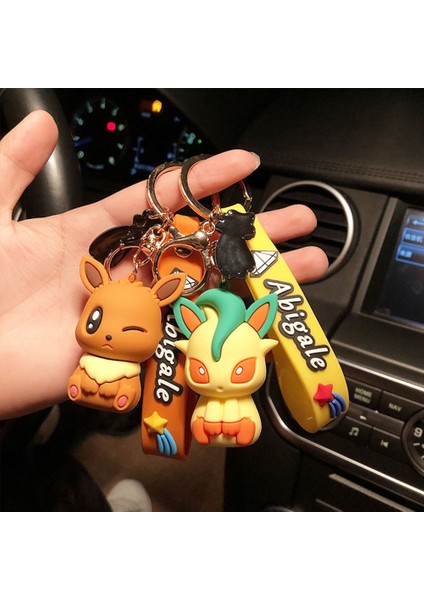 Pokemon Anahtarlık Sevimli Pikachu Aksiyon Figürü Anahtarlık Pvc Tomy Karikatür Anime Mini Eevee Şekilli Kalıp Bebek Kawaii Çocuk Oyuncakları Hediye (Yurt Dışından) modelleri