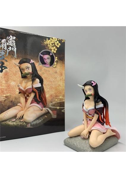 Demon Slayer Nezuko Lovely Ghosting Oturan Ver. Pvc Aksiyon Figürü Kimetsu Hiçbir Yaiba Kamado Tanjirou Nezuko Kimono Sevimli Model (Yurt Dışından) fırsatları