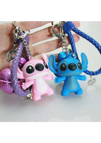 Yeni Lilo ve Stitch Aksiyon Figürleri Karikatür Dikiş LED Anahtar Yüzükler Light Up Ses Yenilik Oyuncaklar Çocuklar Brinquedos Hediyeler (Yurt Dışından) modelleri