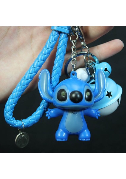 Yeni Lilo ve Stitch Aksiyon Figürleri Karikatür Dikiş LED Anahtar Yüzükler Light Up Ses Yenilik Oyuncaklar Çocuklar Brinquedos Hediyeler (Yurt Dışından) fırsatları
