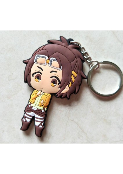 1 Adet Japon Film Figürü Titan Eren Jaeger Levi Ackerman Armin Mikasa Anahtarlık Modeli Mini Sevimli Anime Oyuncak Bebekler (Yurt Dışından)