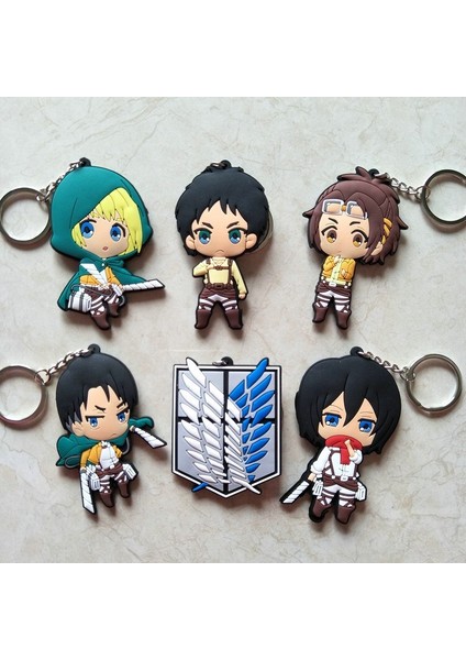 1 Adet Japon Film Figürü Titan Eren Jaeger Levi Ackerman Armin Mikasa Anahtarlık Modeli Mini Sevimli Anime Oyuncak Bebekler (Yurt Dışından) modelleri