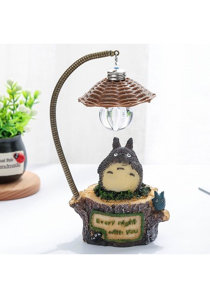 Japonya Stüdyo Ghibli Kaonashi No Man Totoro LED Gece Lambası Bebek Miyazaki Hayao Ruhların Kaçışı Reçine Aksiyon Figürü Çocuk Oyuncak (Yurt Dışından)