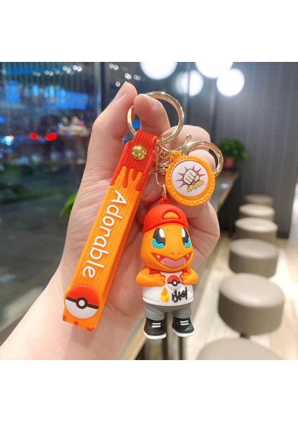 Tomy Pokemon Anahtarlık Kawai Anime Modeli Charmander Squirtle Yaratıcı Aksiyon Figürü Pokemon Anahtarlık Lot Çanta Kolye Yaratıcı Oyuncak (Yurt Dışından)