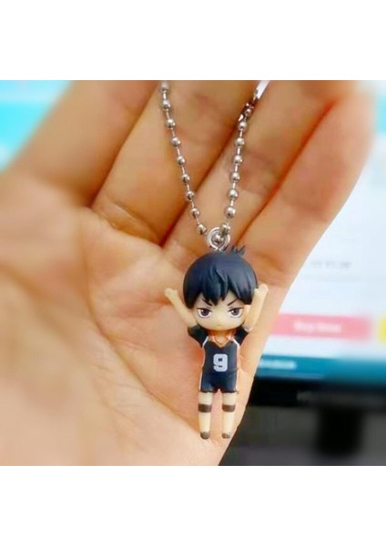 Haikyuu!! Voleybol Çocuk Hinata Shoyo Kageyama Tobio Karga Anahtar Kolye Sevimli Heykelcik Koleksiyon Oyuncaklar Çocuklar Için Doğum Günü Hediyeleri (Yurt Dışından)