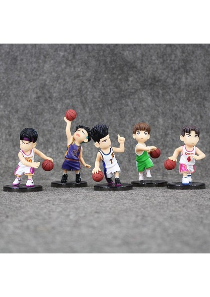 5 Adet/grup Slam Dunk Shohoku Basketbol Oyuncusu Anime Figürleri Bebek Hanamichi Sakuragi Rukawa Kaede Çocuklar Için Serin Model (Yurt Dışından) fırsatları