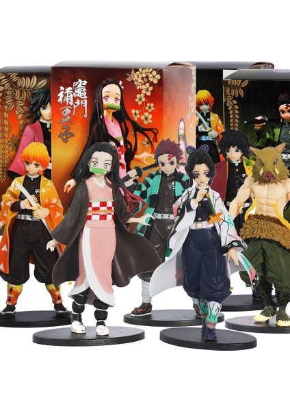 16 cm Aksiyon Figürü Iblis Avcısı Kimetsu Hiçbir Yaiba Aksiyon Figürü Kamado Tanjirou Nezuko Pvc Model Oyuncak Zenitsu Heykelcik Inosuke (Yurt Dışından) fiyatları