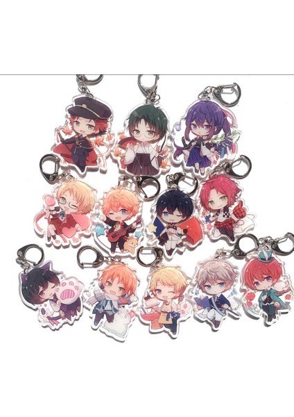 Eylem Yeni Anime Topluluk Yıldız Heykelcik Akrilik Anahtarlık Oyuncaklar Mao Isara Izumi Sena Hokuto Hidaka Makoto Yuuki Modeli Kolye Oyuncak (Yurt Dışından) fırsatları
