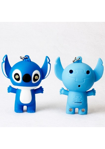 LED Işık Ses Karikatür Dikiş Bebek Anahtarlıklar Lilo ve Stitch Aksiyon Şekilli Kalıp Oyuncak Anahtarlık Yenilik Oyuncaklar Hediyeler (Yurt Dışından) indirimleri