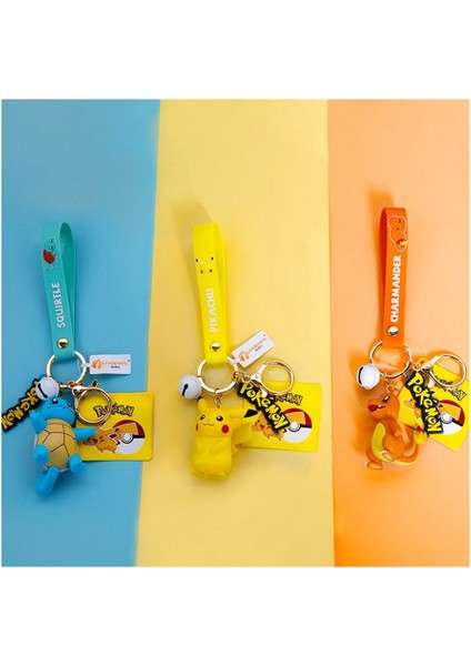 Pokemon Pikachu Anahtarlık Hakiki Sevimli Anime Karikatür Pokémon Aksiyon Figürü Charizard Anahtarlık Kawaii Model Oyuncak Bebek Çocuk Kız Hediye (Yurt Dışından) indirimleri