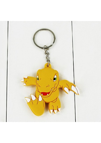 Digimon Şekil Oyuncaklar Agumon Gabumon Koromon Tanemon Gomamon Piyomon Patamon Yagamı Taıchı Bebekler Anahtarlık Kolye (Yurt Dışından) fiyatları
