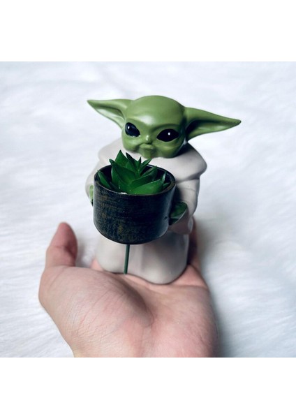 Disney Star Wars 8 cm Bebek Yoda Grogu Aksiyon Figürü Bebek Oyuncak Koleksiyonu Mandalorian Sevimli Yoda Araba Süs Modeli Çevre Birimleri (Yurt Dışından)
