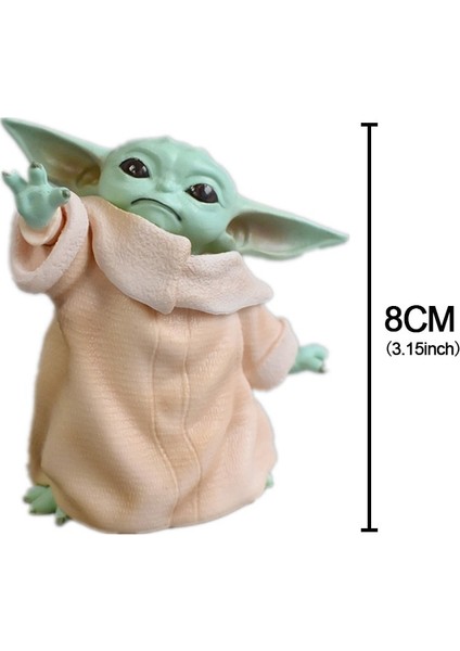 Disney Star Wars 8 cm Bebek Yoda Grogu Aksiyon Figürü Bebek Oyuncak Koleksiyonu Mandalorian Sevimli Yoda Araba Süs Modeli Çevre Birimleri (Yurt Dışından) fırsatları
