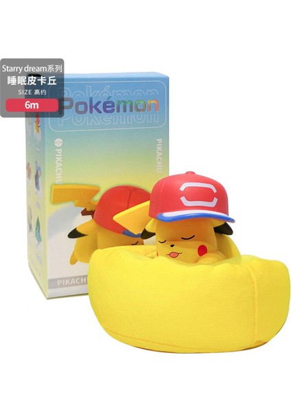 Orijinal Pokemon Uyku Serisi Pikachu Jirachi Eevee Komala Snorlax Bulbasaur Anime Figürleri Peluş Taban Model Bebek Oyuncak (Yurt Dışından)