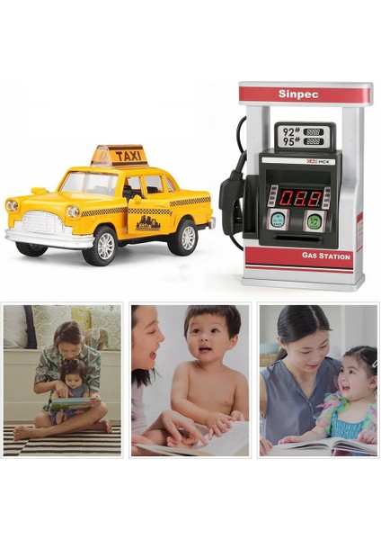 Çocuk Benzin Istasyonu Oyuncak Araba Swiping Kart Otomatik Gaz Sebili (Yurt Dışından) indirimleri