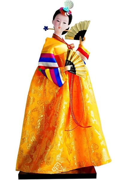 12 Inç Kore Geleneksel Hanbok El Yapımı Dans Kostümü Modeli Şekil Aksiyon Oyuncak Bebek El Sanatları Dekor Elbise Pelerin Modelleri (Yurt Dışından) fiyatları