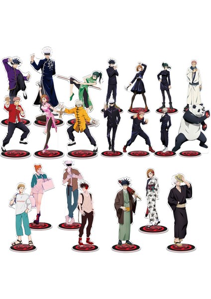 Yeni Japonya Anime 21 cm Jujutsu Kaisen Sukuna Kugisaki Nobara Fushiguro Megumi Gojo Satoru Akrilik Aksiyon Figürü Masa Dekorasyon (Yurt Dışından) modelleri