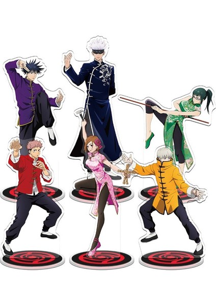 Yeni Japonya Anime 21 cm Jujutsu Kaisen Sukuna Kugisaki Nobara Fushiguro Megumi Gojo Satoru Akrilik Aksiyon Figürü Masa Dekorasyon (Yurt Dışından) indirimleri