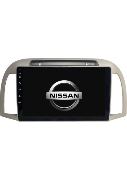 Nissan Micra - Araç Multimedya Ekran - 4gb 64GB - S - Bej - 2002 - 2010 - 9 Inch - Myway