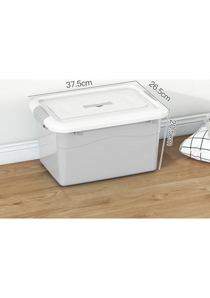Büyük Gri Alan Tasarrufu Plastik Saklama Kutusu Organizatör Evi (Yurt Dışından)