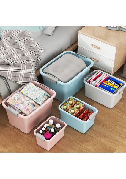 Küçük Pembe Saklama Kutusu Organizatör Plastik Konteyner Oyuncak Giysileri Ev Organizasyonu (Yurt Dışından) modelleri