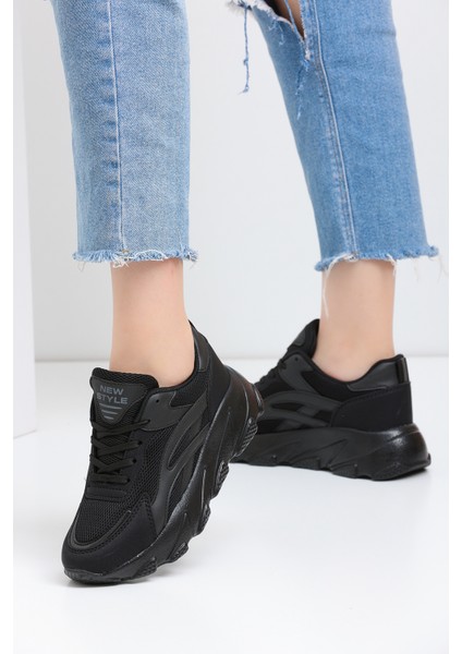 Siyah Kadın Sneaker ZF001