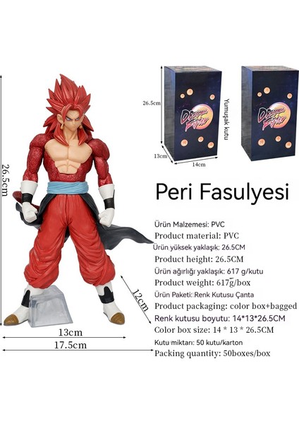 26 cm Dragon Ball Süper Saiyan Peri Doukong El Modeli (Yurt Dışından) indirimleri