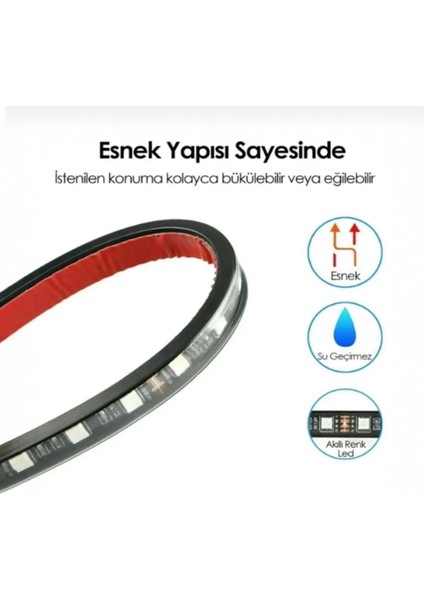 Araç Ayak Altı LED 12 Ledli Lamba Sese Duyarlı LED Müziğe Duyarlı LED