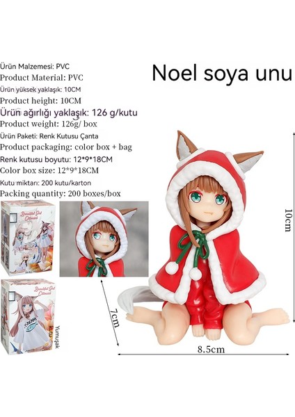 10 cm Soya Unu Kedi Anne Sevimli Kız Oturma Modeli (Yurt Dışından)