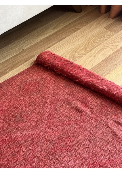 180 x 205 cm Kırmızı Renk Uşak Kilim, El Dokuma Büyük Boy Yün Kilim, Nostaljik Yıkanabilir Ev & Ofis Kilim fırsatları