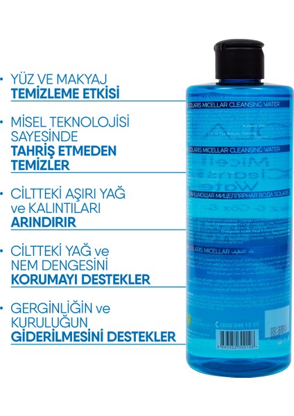 Makyaj Temizleme Suyu Misel Tekn. 400 ml