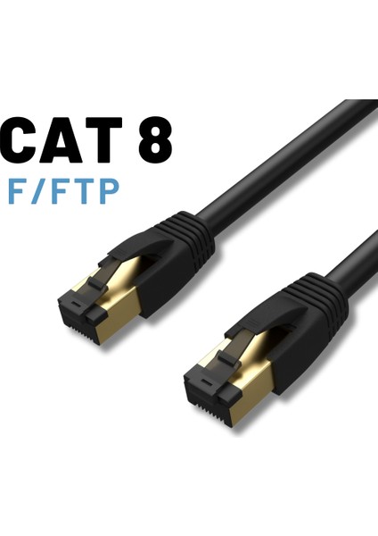 Irenıs 15 Metre Cat8 Kablo F/ftp Lszh Ethernet Network Lan Ağ Kablosu