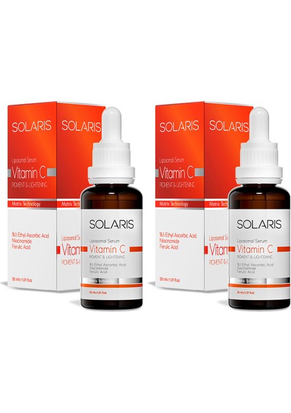 Leke Karşıtı C Vitamini Cilt Serumu 30 ml x 2 Adet (3% Ethyl Ascorbic Acid ve Niacinamide)