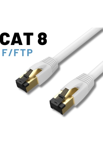 Irenıs 15 Metre Cat8 Kablo F/ftp Lszh Ethernet Network Lan Ağ Kablosu