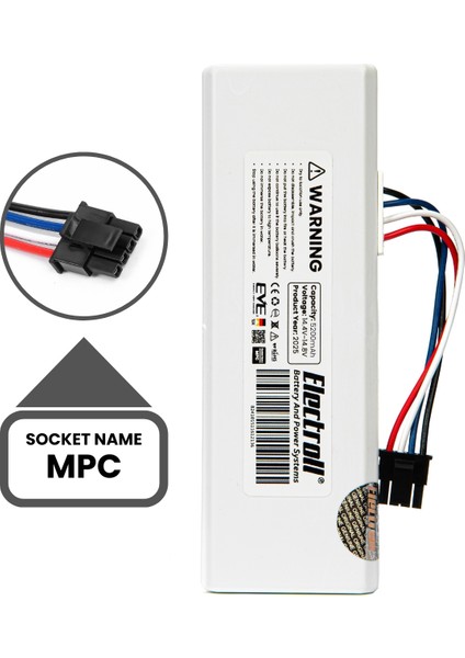 Xiaomi Mi Vacuum Mop 2c 2in1 Uyumlu Batarya (MEGA KAPASİTE) 5200mah Robot Süpürge Pil Xmstjqr2c