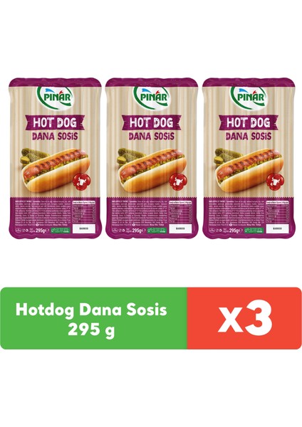 Hotdog Dana Sosis 295 g x 3 Adet