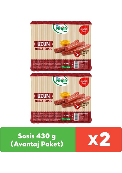 Dana Sosis 430 g (Avantaj Paket) x 2 adet