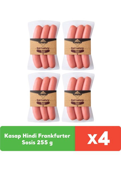 Kasap Hindi Frankfurter Sosis 255 g x 4 adet