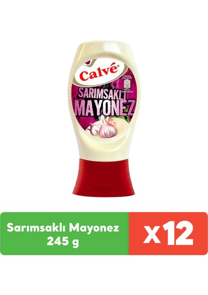 Sarımsaklı Mayonez 245 g x 12 Adet