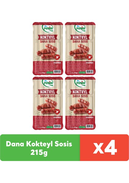 Dana Kokteyl Sosis 215g x 4 adet