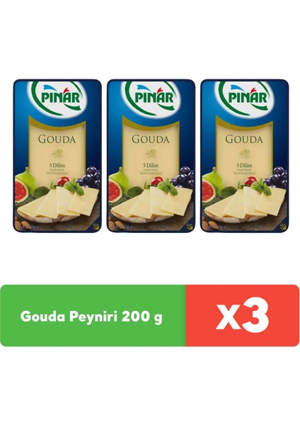 Gouda Peyniri 200 G x 3 Adet